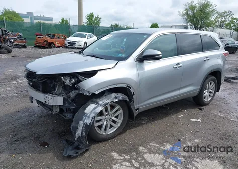 2014 Toyota Highlander Le V6 z USA, uszkodzony, nr VIN 5TDBKRFH4ES048559